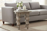 Shades 4 Seasons stylish side table with elegant design placed beside a grey sofa