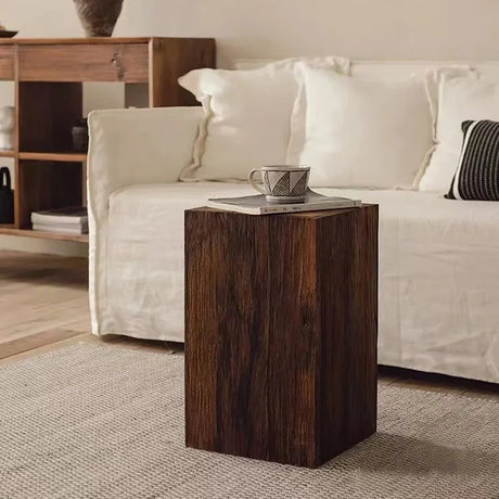 Nisu Home Wooden Side Table with a Modern Design, Perfect for Living Room Decor