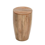 Merlin Mango Wooden Drum Side Table Verty Furniture