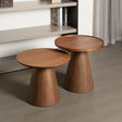 Nisu Home wooden Side Table set with a modern design, ideal for living room decor