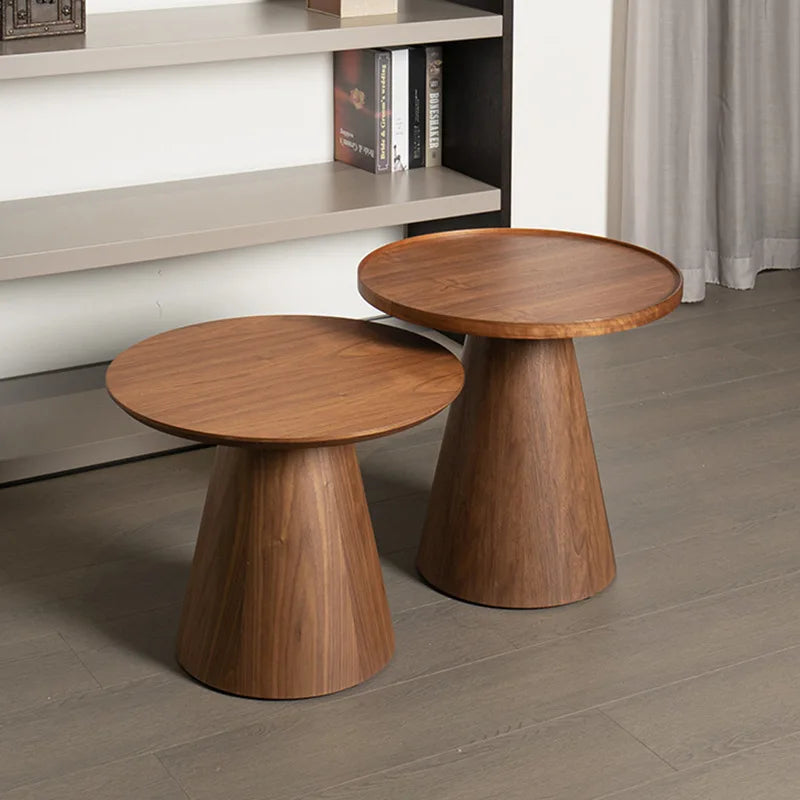 Nisu Home wooden Side Table set with a modern design, ideal for living room decor