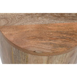 Merlin Mango Wooden Drum Side Table Verty Furniture