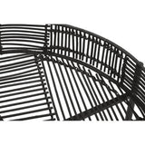 Orsina modern black side tables with a stylish woven design for contemporary living spaces