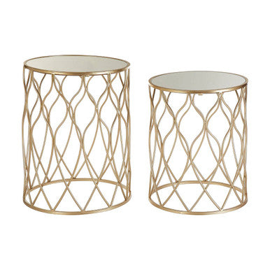 Orsina Elegant Gold Side Tables for Stylish Living Rooms Orsina