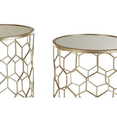 Arcana Set Of Two Honeycomb Side Tables Orsina