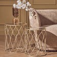 Orsina Elegant Gold Side Tables for Stylish Living Rooms Orsina