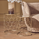 Arcana Set Of Two Honeycomb Side Tables Orsina