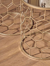 Arcana Set Of Two Honeycomb Side Tables Orsina