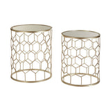 Arcana Set Of Two Honeycomb Side Tables Orsina