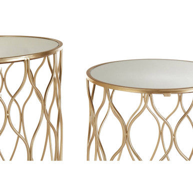Orsina Elegant Gold Side Tables for Stylish Living Rooms Orsina