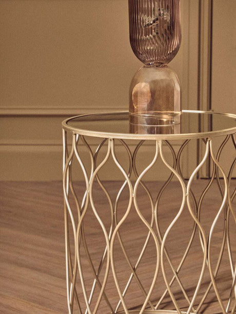 Orsina Elegant Gold Side Tables for Stylish Living Rooms Orsina