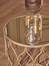 Orsina Elegant Gold Side Tables for Stylish Living Rooms Orsina