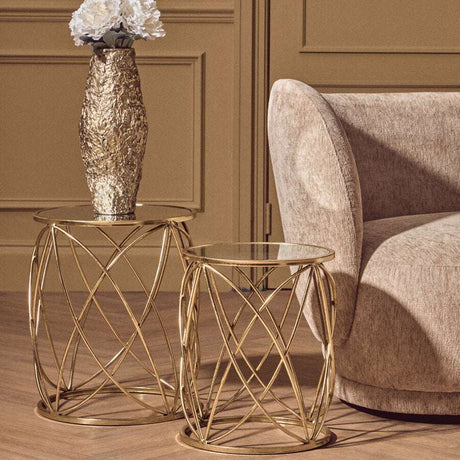 Arcana Set Of Two Round Side Tables Orsina