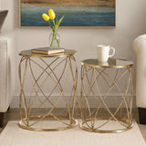 Arcana Set Of Two Round Side Tables Orsina