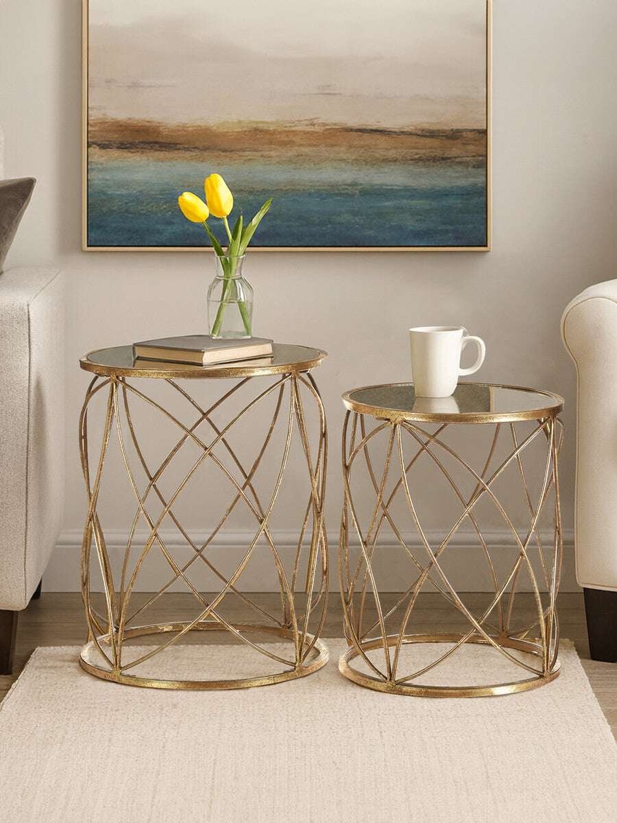 Arcana Set Of Two Round Side Tables Orsina