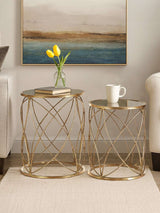 Arcana Set Of Two Round Side Tables Orsina