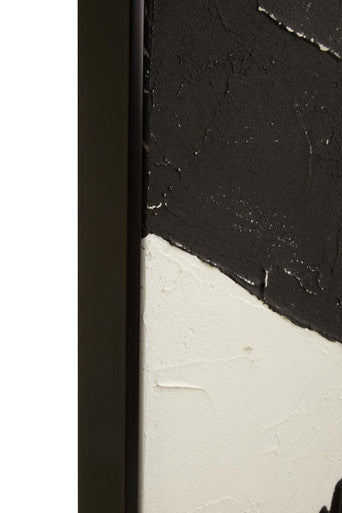 Astratto Black and White Abstract Hand Painted Wall Art Orsina