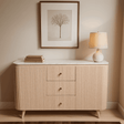 Bundi Natural Marble & Wood Extra Large Sideboard Verty Furniture