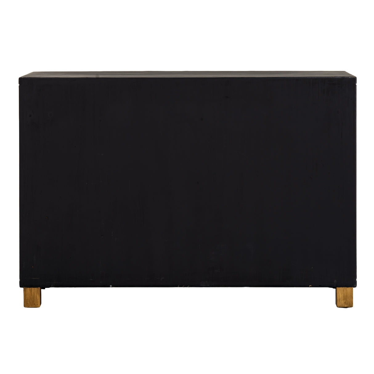 Shades 4 Seasons stylish black sideboard with wooden legs for contemporary home decor