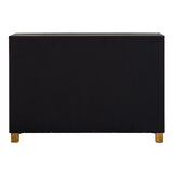 Shades 4 Seasons stylish black sideboard with wooden legs for contemporary home decor