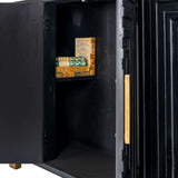 Shades 4 Seasons sideboard featuring open storage space with neatly arranged boxes inside