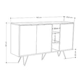 Decortie Sideboard with three compartments and sleek design, perfect for modern living spaces