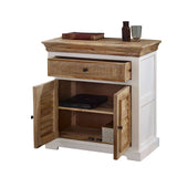 Verty Furniture wooden sideboard with a drawer and two open doors for storage