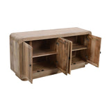 Verty Furniture Sideboard in a rustic finish with two doors and internal shelving for storage