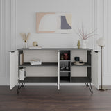 Decortie modern sideboard with stylish design and spacious shelves for storage and display