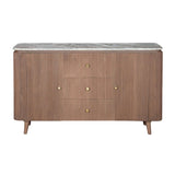 Bundi Natural Marble & Wood Extra Large Sideboard Verty Furniture