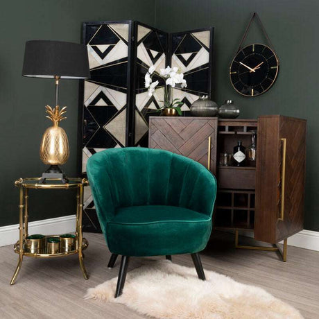 Orsina Drinks Cabinet with Elegant Wood Design and Storage for Home Bars and Entertaining