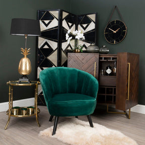 Orsina Drinks Cabinet with Elegant Wood Design and Storage for Home Bars and Entertaining