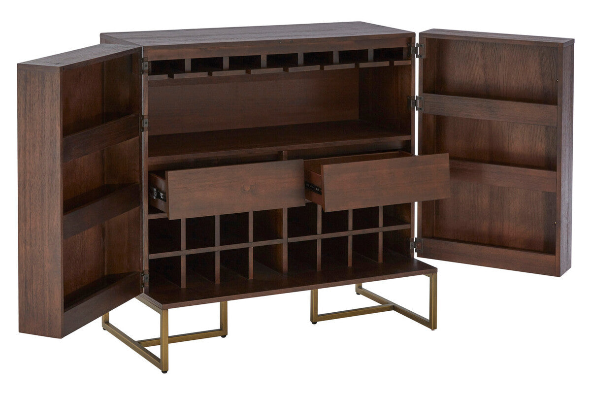 Orsina Drinks Cabinet with ample storage, including drawers and wine racks for stylish organisation