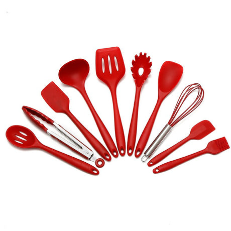 Silicone Cookware Set - Eco-Friendly Versatility - 10 Piece Kitchen Set N/A