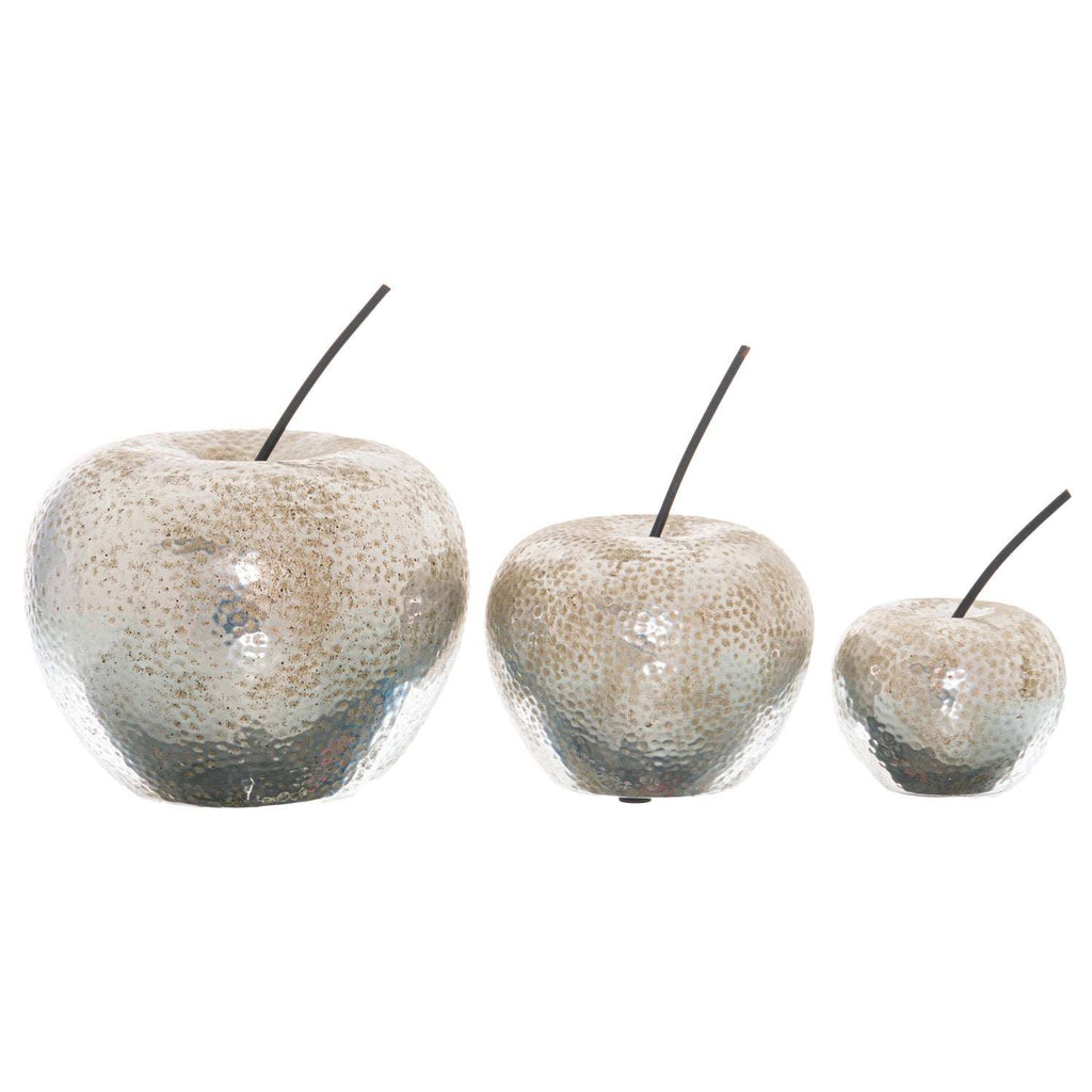 Shades 4 Seasons Silver Apple Ornament Decorative Accent Shades 4 Seasons