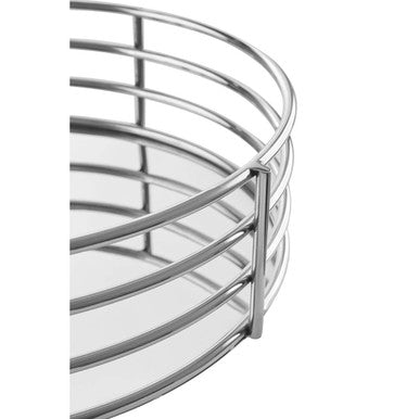 Orsina Silver Round Tray for Stylish Home Serving Orsina