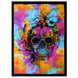 Single Cotton Bedspread and Wall Hanging - Day of Dead Skull AW-Dropship