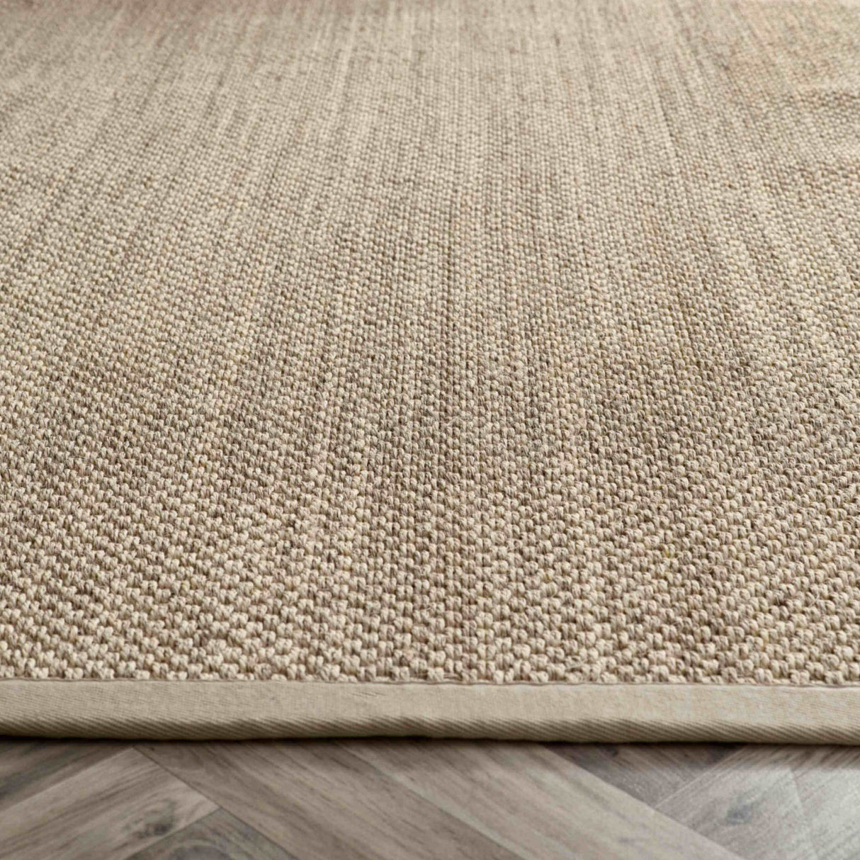Natural textured Sisal Rug in neutral tones for eco-friendly home decor