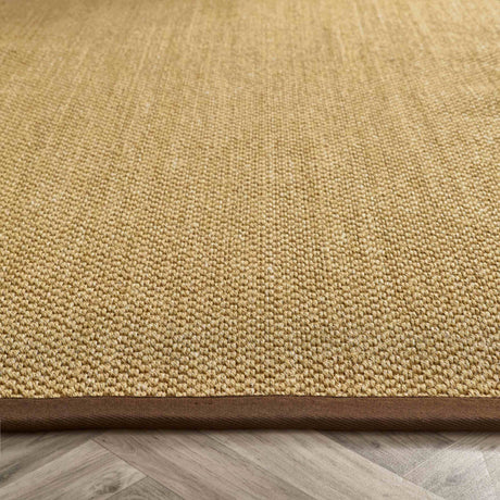 Natural brown Sisal Rug with a textured weave suitable for various interior styles