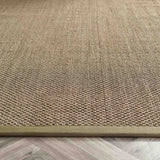 Natural beige Sisal Rug with a textured weave, ideal for complementing home interiors