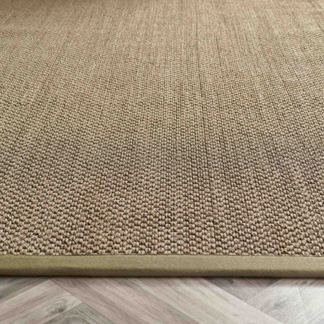 Natural beige Sisal Rug with a textured weave, ideal for complementing home interiors