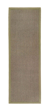 Sisal Rug with a Natural Weave and Green Border, Ideal for Indoor and Outdoor Spaces