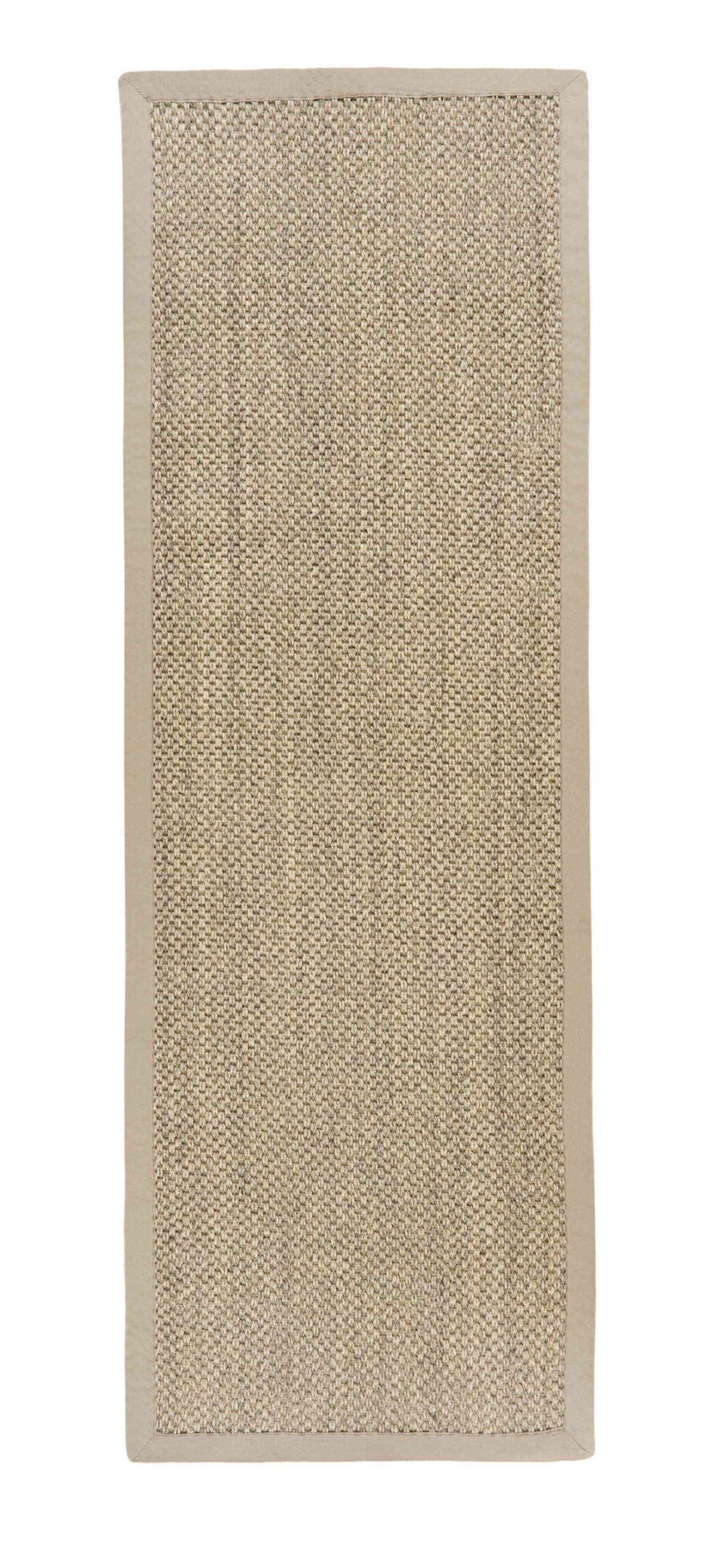 Natural coloured Sisal Rug with a textured surface and simple border design for elegant home decor