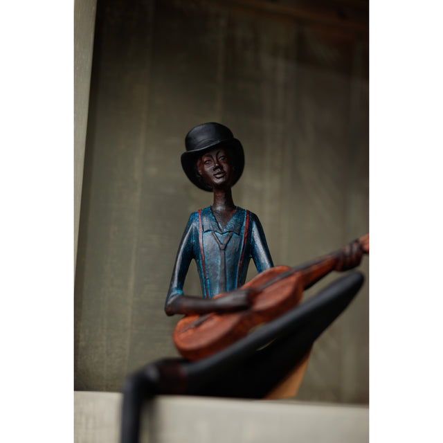 Shades 4 Seasons Sitting Jazz Band Musician Figurine Shades 4 Seasons