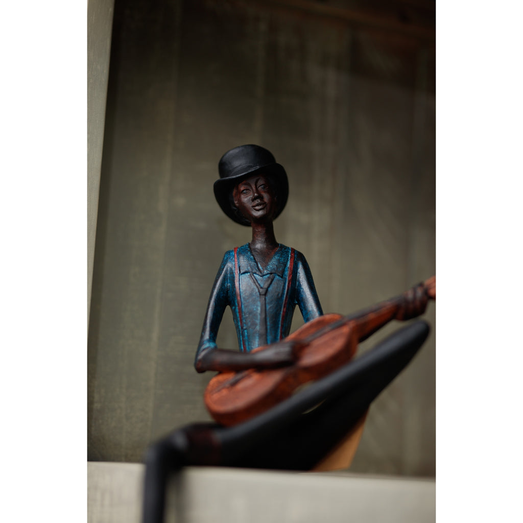 Shades 4 Seasons Sitting Jazz Band Musician Figurine Shades 4 Seasons