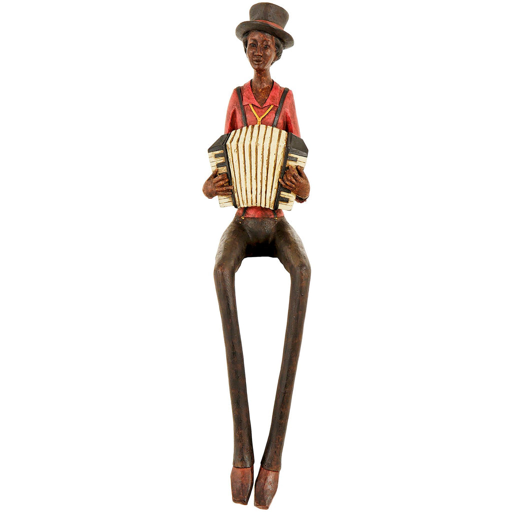 Shades 4 Seasons Sitting Jazz Band Musician Figurine BROWN RESIN Shades 4 Seasons