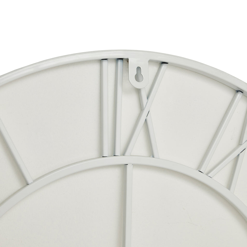Shades 4 Seasons White Skeleton Wall Clock with Roman Numerals Shades 4 Seasons