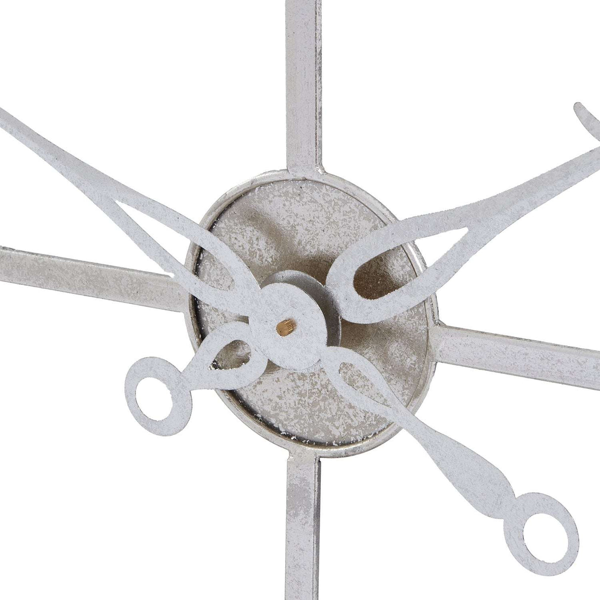 Large Silver Foil Skeleton Wall Clock Shades 4 Seasons