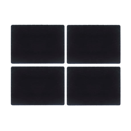 Slate Gift Set featuring four elegant, smooth slate coasters for stylish home decor