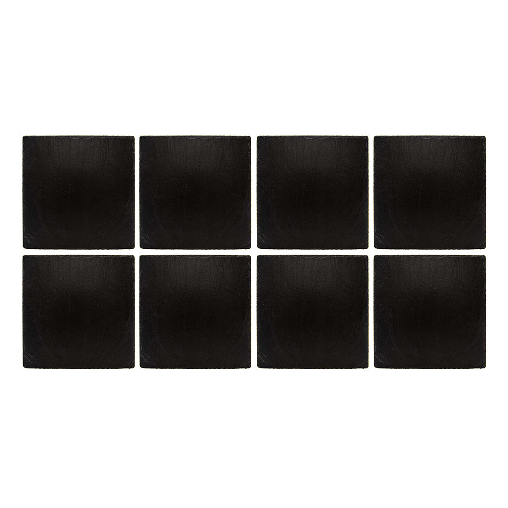 Selbrae House Slate Gift Set featuring eight elegant square coasters for stylish home decor